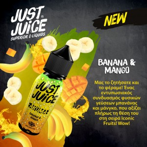 Just Juice Banana & Mango Flavour Shot 20ml/60ml